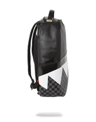 BLACK HALF CHECK SHARKS IN PARIS BACKPACK (ONE OF ONE)