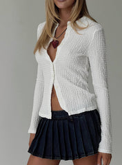 Luther Long Sleeve White