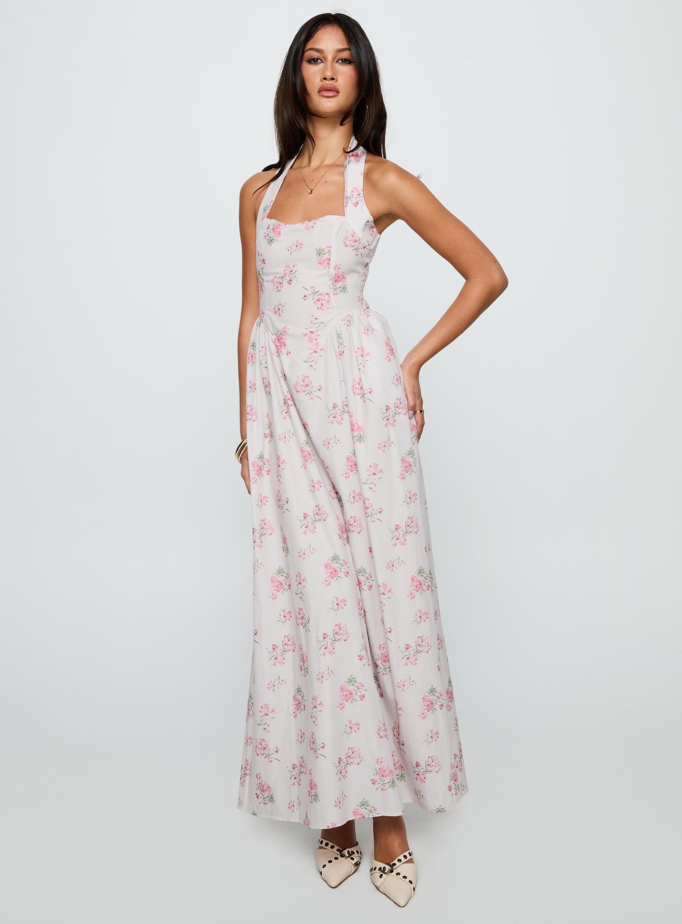 Sunfields Halter Maxi Dress Multi