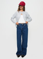 Shima Low Rise Slouch Jeans Mid Wash