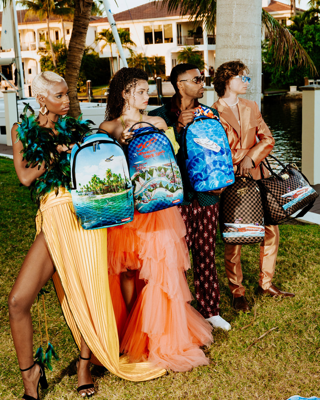 THE 305 SPEEDBOAT GETAWAY PYRAMID DUFFLE